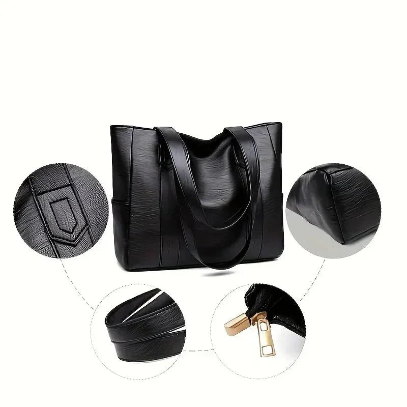 Annabelle | Spacious Vegan Tote Bag in Classic Design