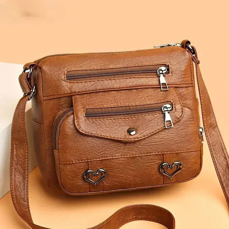 Harper | Chic Heart Detail Crossbody Bag